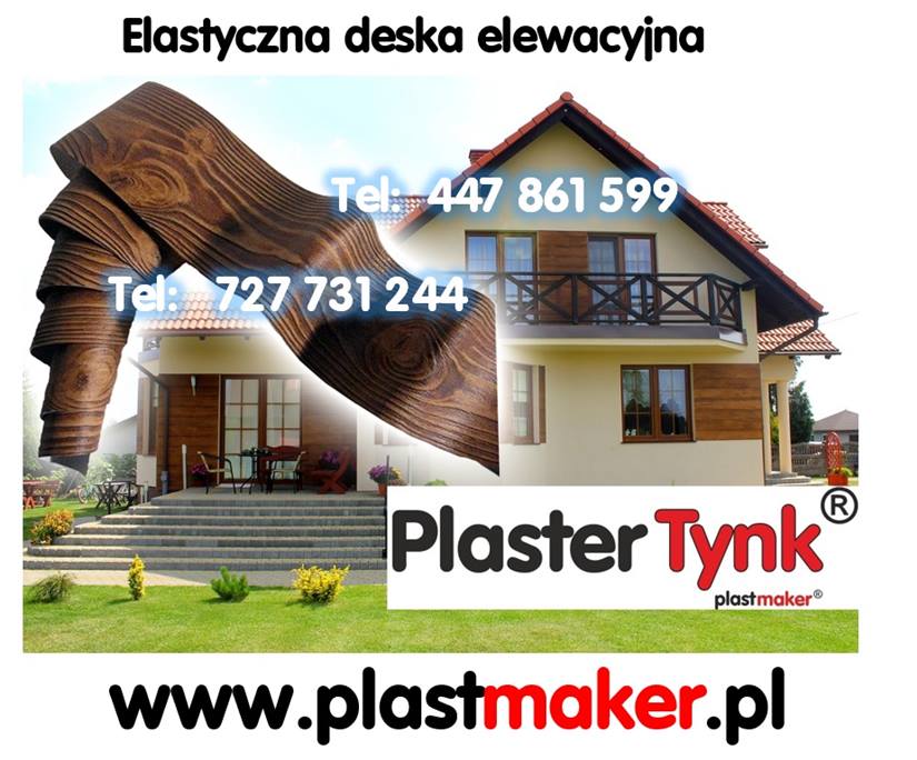 elastyczna deska elewacyjna imitacja drewna na elewacje